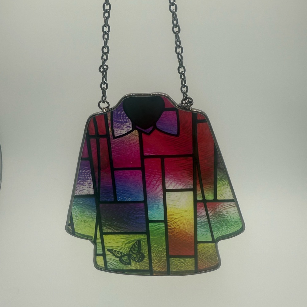 Dolly Parton Coat Of Many Colors Ornament Stained Glass Wall Decor New Christmas